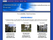 Tablet Screenshot of corvallisofficerentals.com
